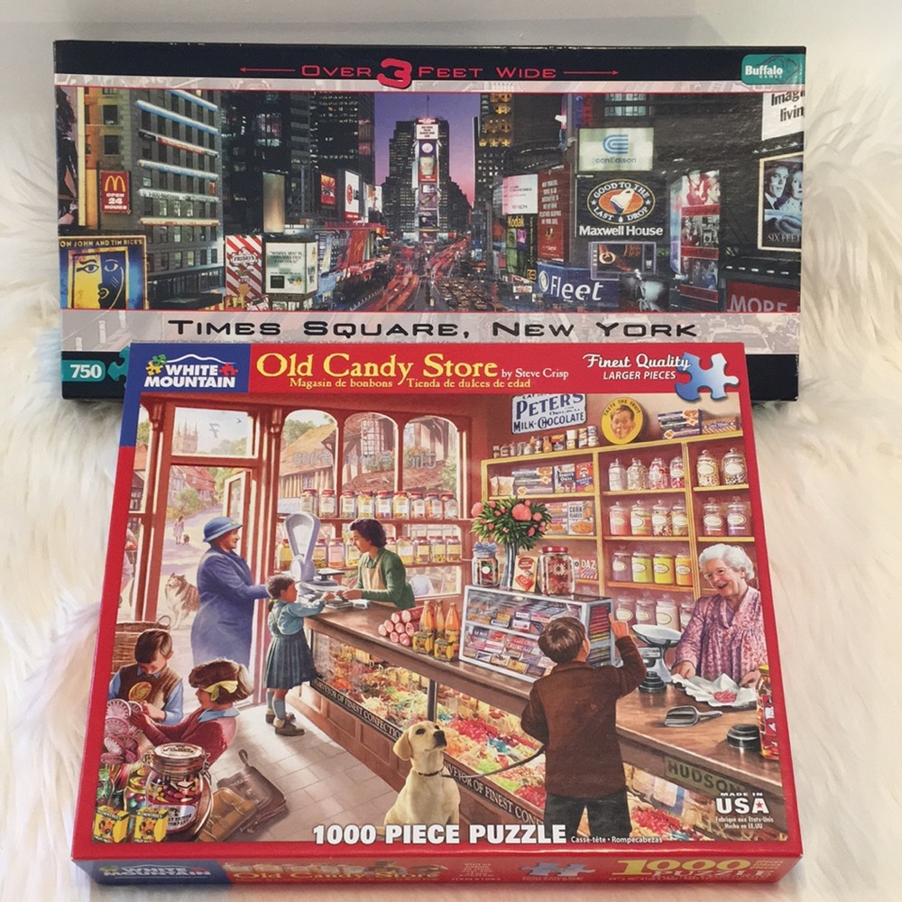 PUZZLES! Set of 2. Both Have Been Put Together 1x.